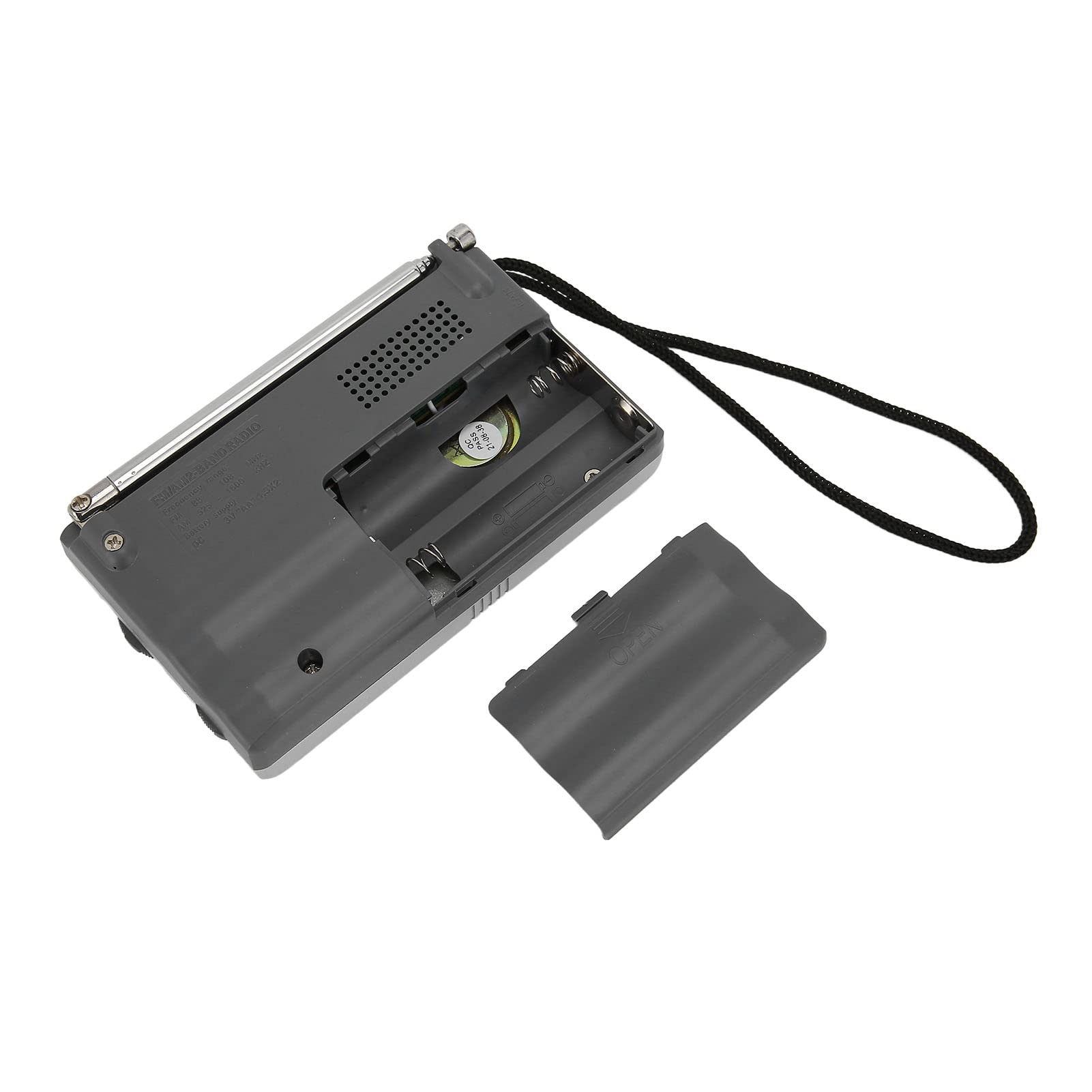 Portable AM FM Radio with Long Range Reception, Built-in Speaker & Headphone Jack - Best for Outdoor, Emergency, Camping, Travel and Home Use