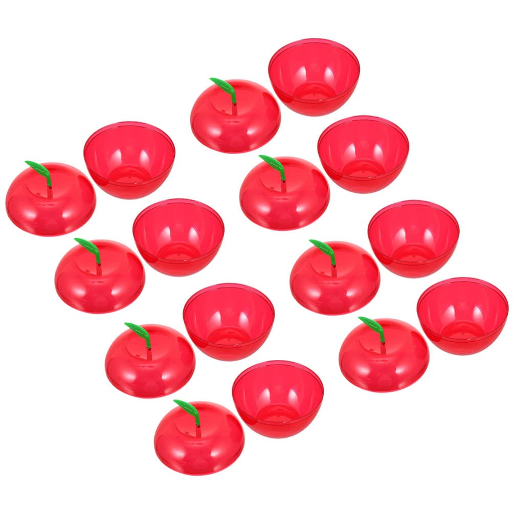 8Pcs Christmas Apple Shaped Candy Boxes - Fillable Chocolate Gift Boxes for Wedding, Party Favors & Holiday Decorations (Red, Size S) - Perfect for Christmas Treats, Birthday Party Favors & Candy Buffet Displays
