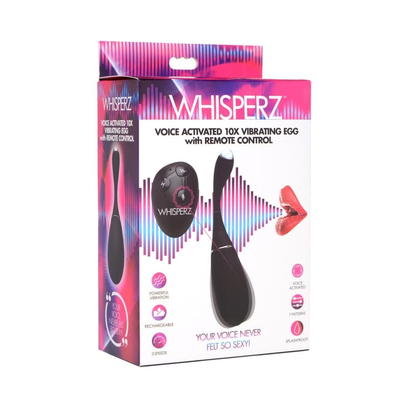 Whisperz Voice Activated 10X Vibrating Egg Remote Control - Perfect for Couples, Long Distance Relationships & Sensual Play