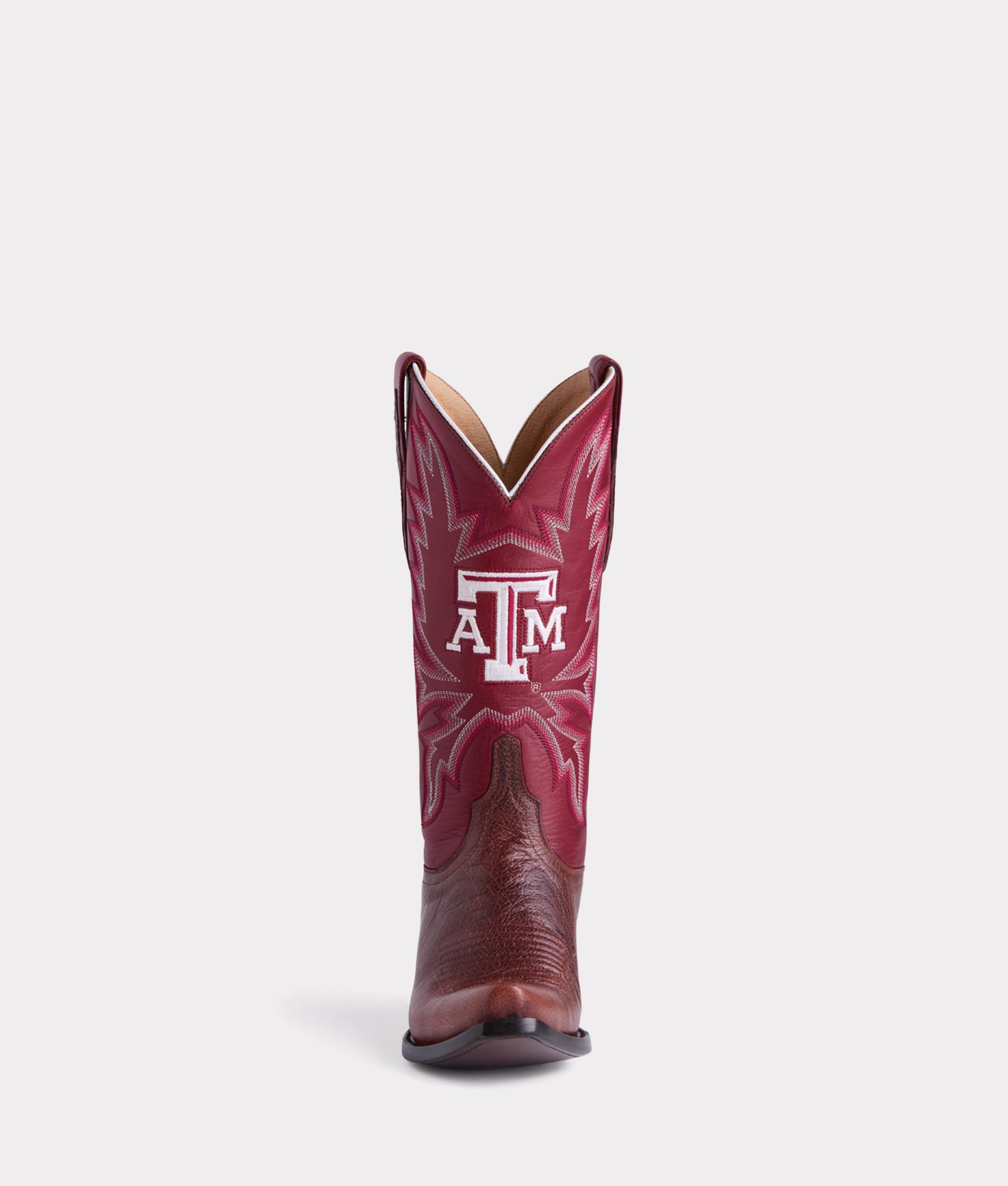 Lucchese x Texas A&M 12th Man Women's Chocolate Cowboy Boots - Western Fashion, Comfortable & Durable for Rodeo, Country Music Festivals & Everyday Wear