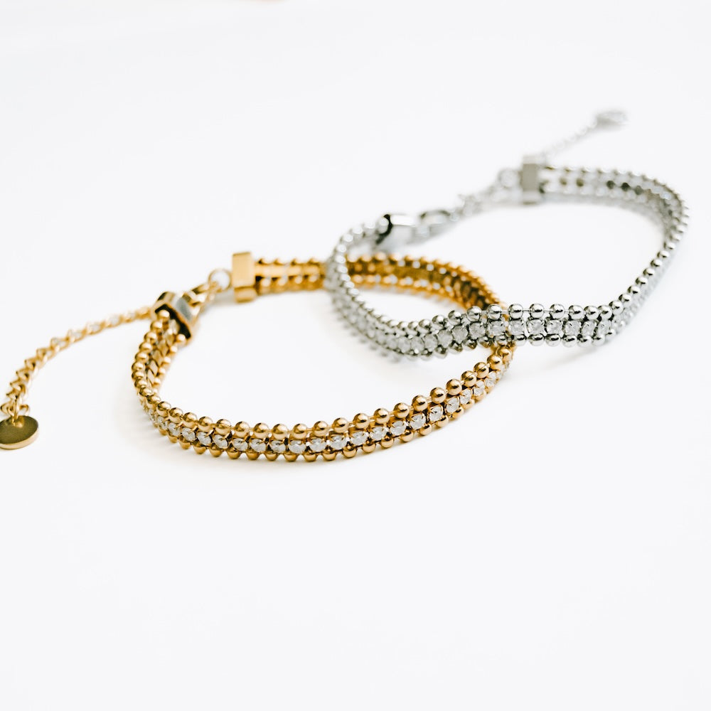 Diamond Delight Bracelet for Women - Waterproof Sterling Silver Jewelry for Everyday Wear & Special Occasions