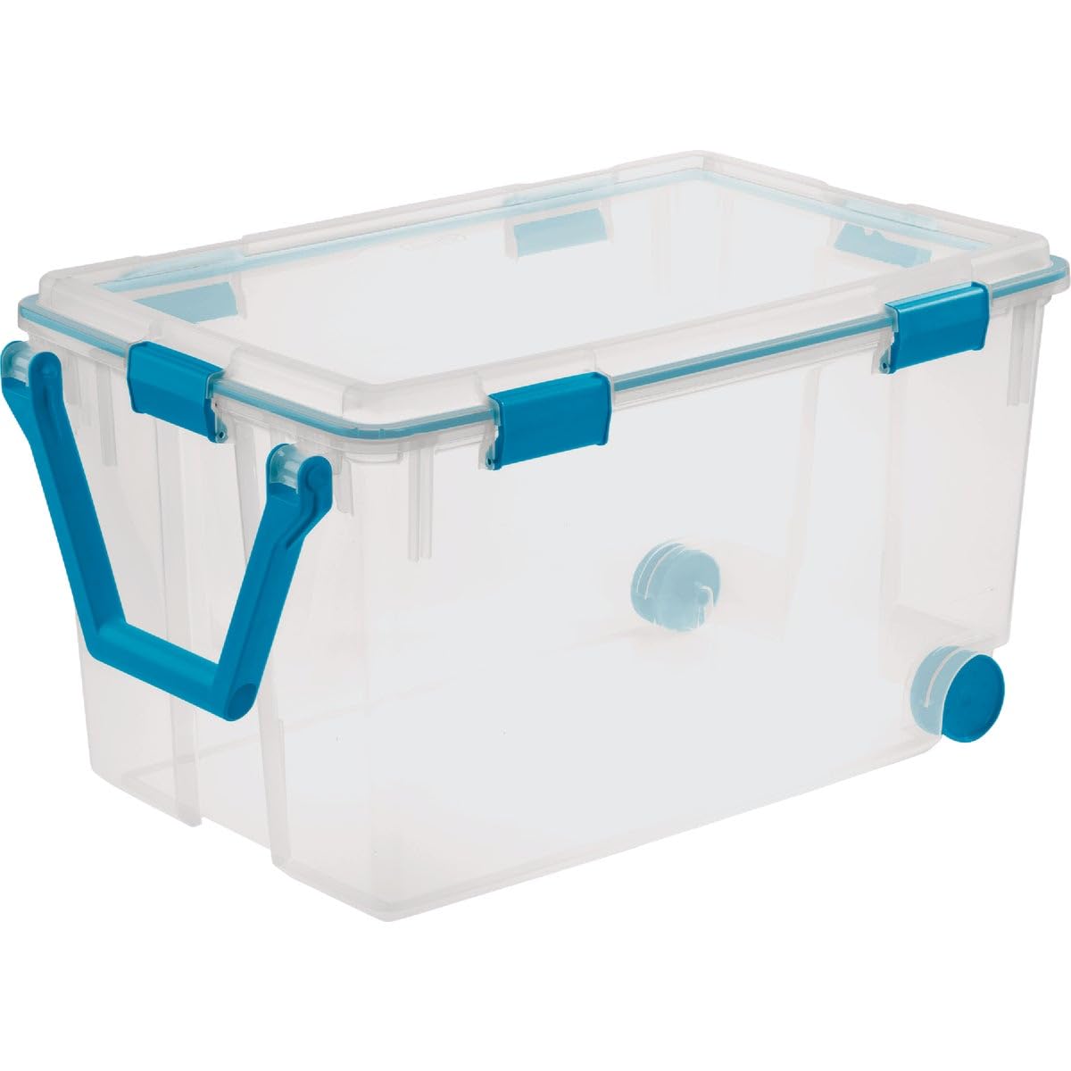 Sterilite 9065156 120 Quart Large Rolling Storage Tote with Wheels, 16.75 x 19.625 x 30.25 Inches - Pack of 333 - Perfect for Home Organization, Garage Storage & Moving Supplies