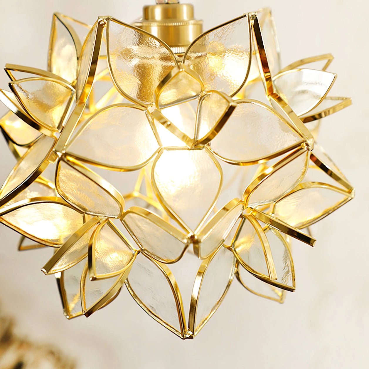 Handmade Capiz Shell Pendant Light - Natural Sea Shell Chandelier for Dining Room, Bedroom & Living Room Decor