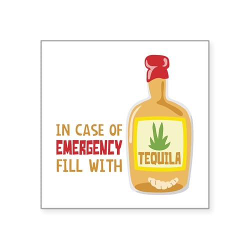 White - in Case of Emergency Fill With Sticker
