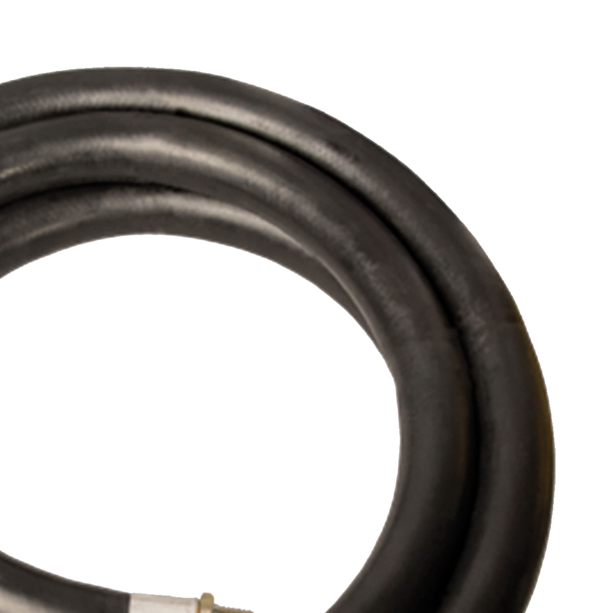 3/4 Inch Diameter 20ft Farm Fuel Transfer Hose - Gasoline, Oil & Diesel Compatible - 60 PSI Pressure Rated - Male Fitting Ends - Heavy Duty Black Tractor Hose (3-Pack) - Ideal for Agricultural Equipment, Fuel Storage & Farm Vehicle Refueling
