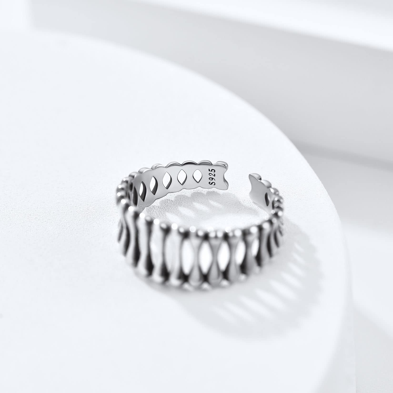 Silvora Sterling Silver Stacking Open Rings for Women & Teens - Elegant Jewelry Gift Set with Delicate Packaging | Perfect for Everyday Wear, Layering & Special Occasions