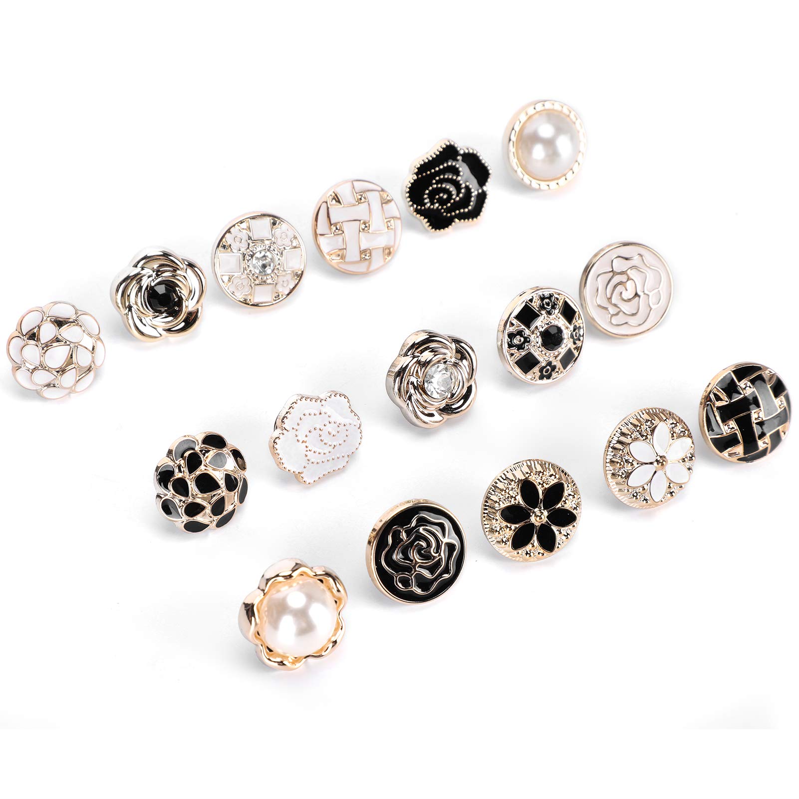 30Pcs V-Neck Lapel Safety Pins - Detachable Collar Button Pins for Women's Shirts, Brooch Buttons & Concealed Cover Up | Perfect for Formal Wear, Office Attire & Special Occasions