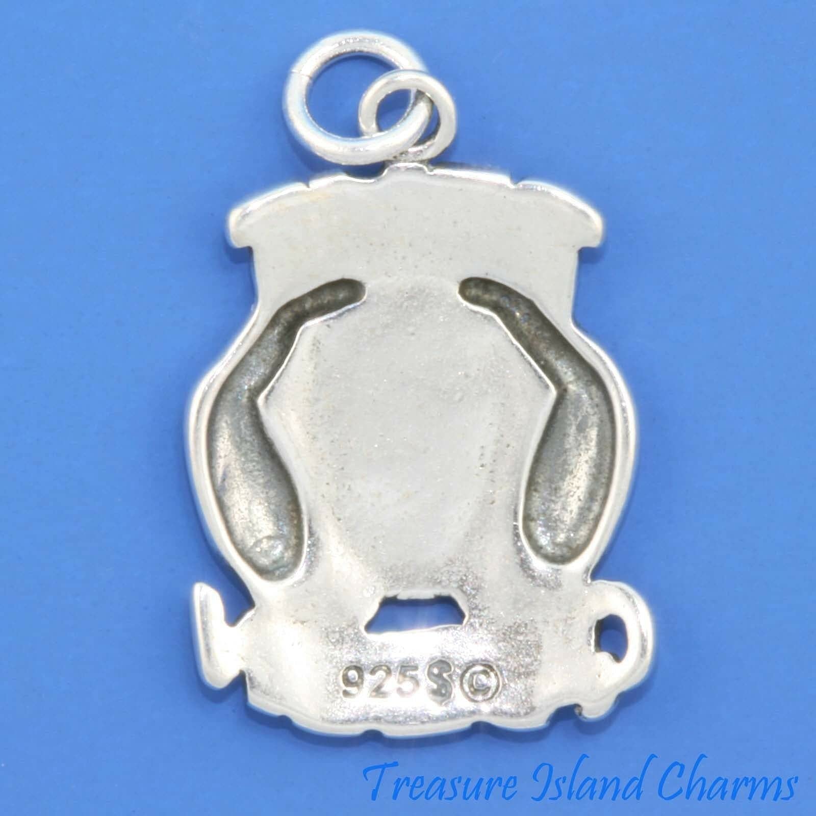 Text Queen Thumbs Texting Message 925 Sterling Silver Charm Pendant - Cell Phone Jewelry Making for DIY Crafting & Gift Giving - Perfect for Necklaces, Bracelets & Keychains