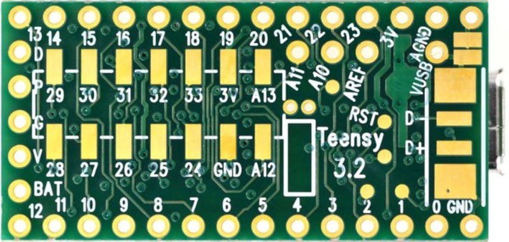 Teensy 3.2 USB Microcontroller Board - Arduino Compatible Development Kit for DIY Electronics Projects, Robotics & IoT Prototyping