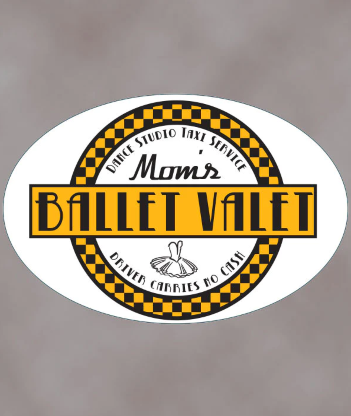 Mom's Ballet Valet Removable Car Sticker - Decorative Vinyl Decal for Windows, Laptops & Water Bottles | Perfect Gift for Dancers & Dance Moms