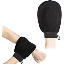Madcube Exfoliating Gloves for Dead Skin Removal & Body Scrub | 100% Viscose Fiber Bathing Gloves for Smooth Skin | Pack of 2 | Perfect for Spa, Shower & Self-Care Routine
