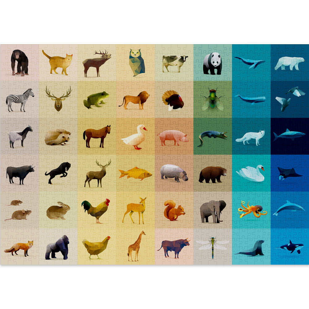 Fauna 1000 Piece Jigsaw Puzzle - Challenging Animal-Themed Puzzle for Adults & Families | Perfect for Game Nights, Stress Relief & Home Decor