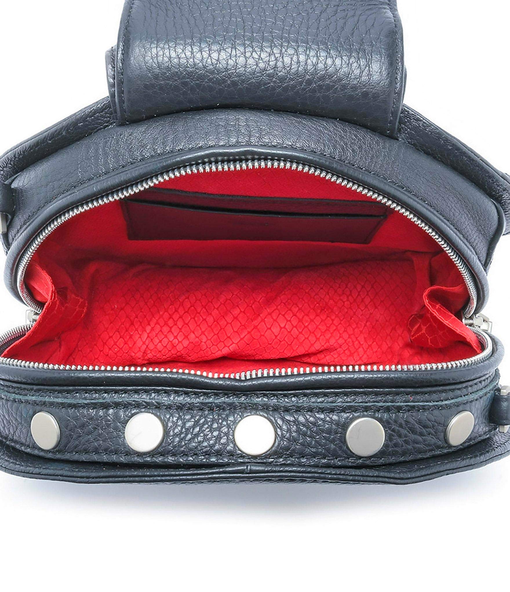 Hammitt Gregory Circle Embossed Leather Crossbody Bag for Women | Stylish Shoulder Purse with Adjustable Strap | Perfect for Work, Travel & Everyday Use