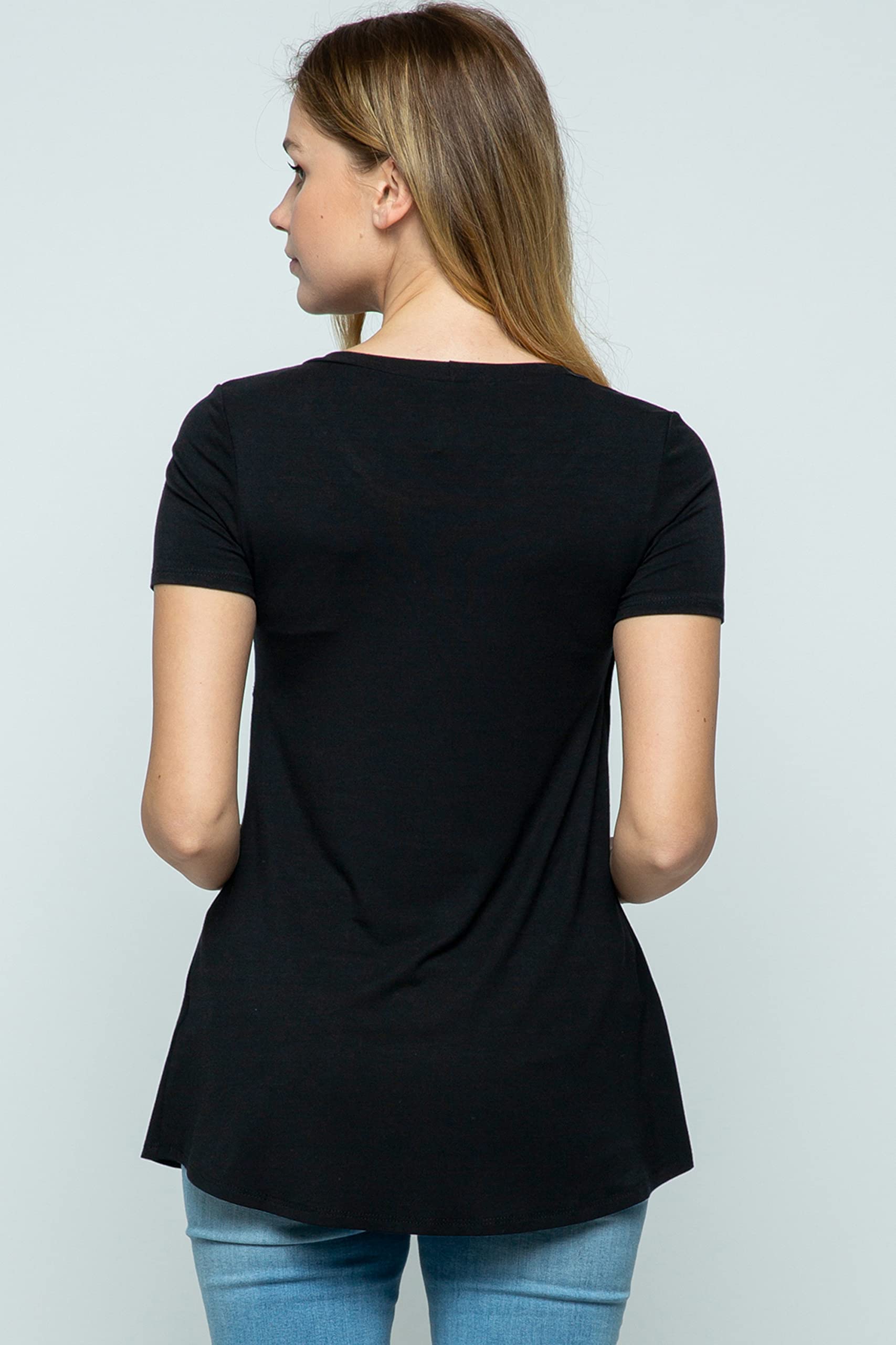 Comfortable Women's Layered Wrap Maternity Nursing Top - Soft Breastfeeding Shirt for Pregnancy & Postpartum - Perfect for Nursing, Lounging & Everyday Wear