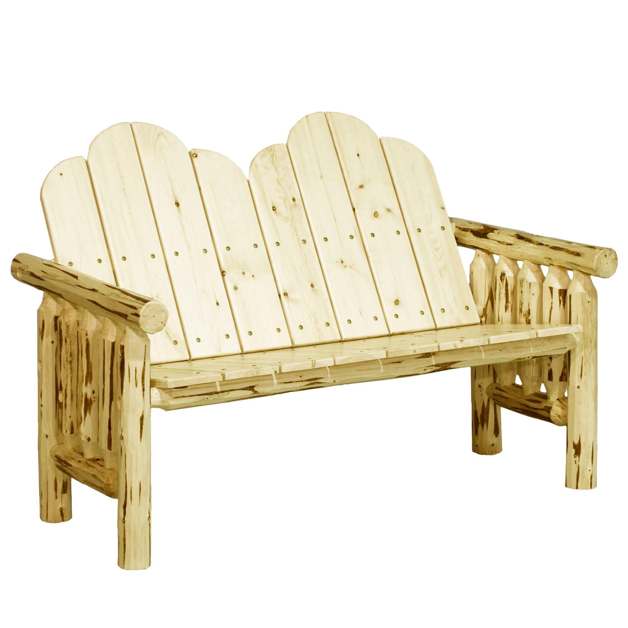 Montana Deck Bench - Outdoor Wooden Bench for Patio, Garden, and Backyard - Perfect for Relaxing, Lounging, and Entertaining Guests
