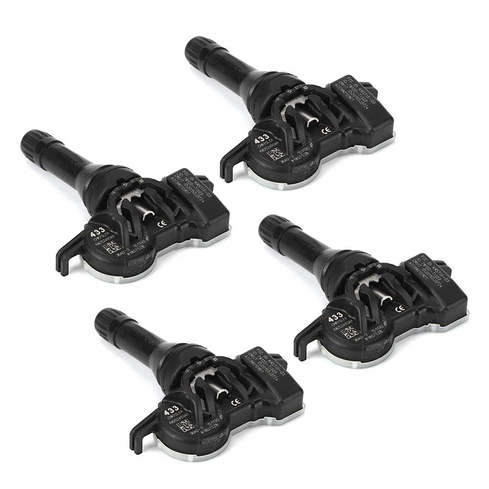 ARAMOX 4-Piece Tire Pressure Monitoring Sensor Kit - Compatible with Jeep Renegade OE# 68252493AB - Real-Time Alerts for Safe Driving on Highways & Off-Road Adventures