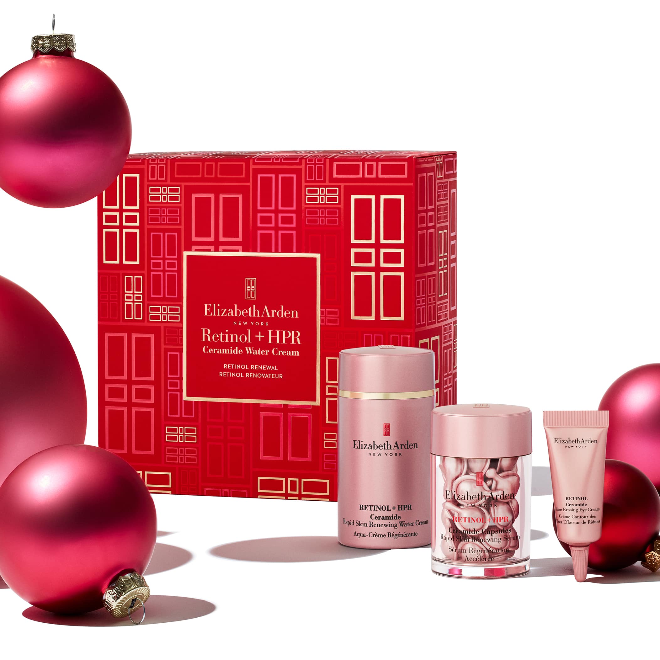 Retinol Renewal 3-Piece Skincare Gift Set for Women - Anti-Aging Night Cream, Eye Serum & Face Moisturizer - Perfect Holiday, Birthday & Mother's Day Gift