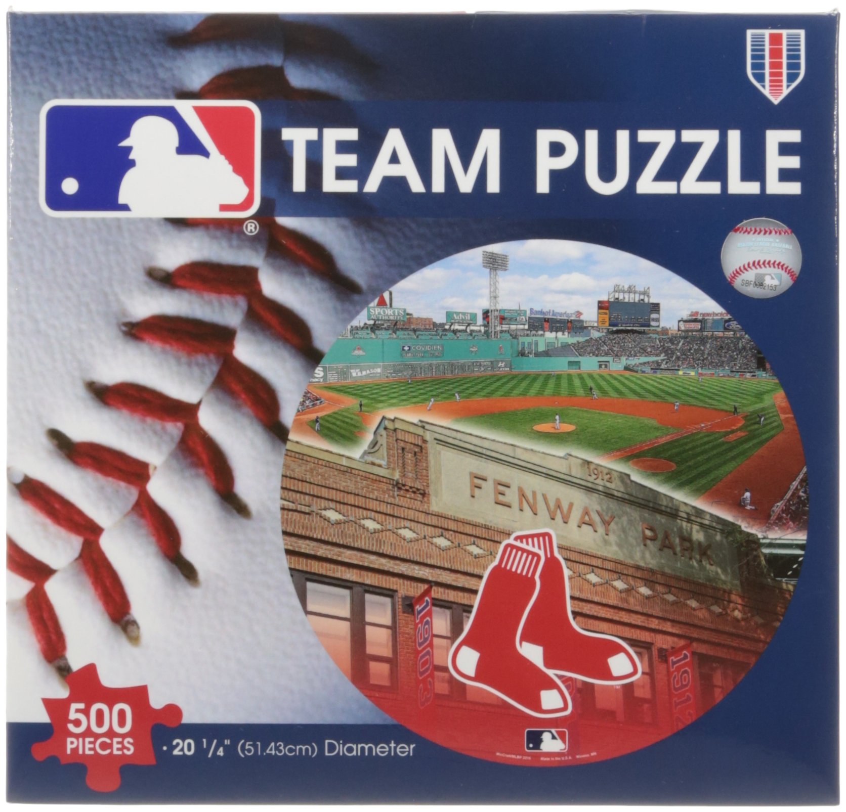 WinCraft MLB 500-Piece Puzzle in a Box – Officially Licensed Baseball Team Jigsaw Puzzle for Adults & Teens – Perfect for Game Room Decor, Family Game Night, and Sports Fan Gifts