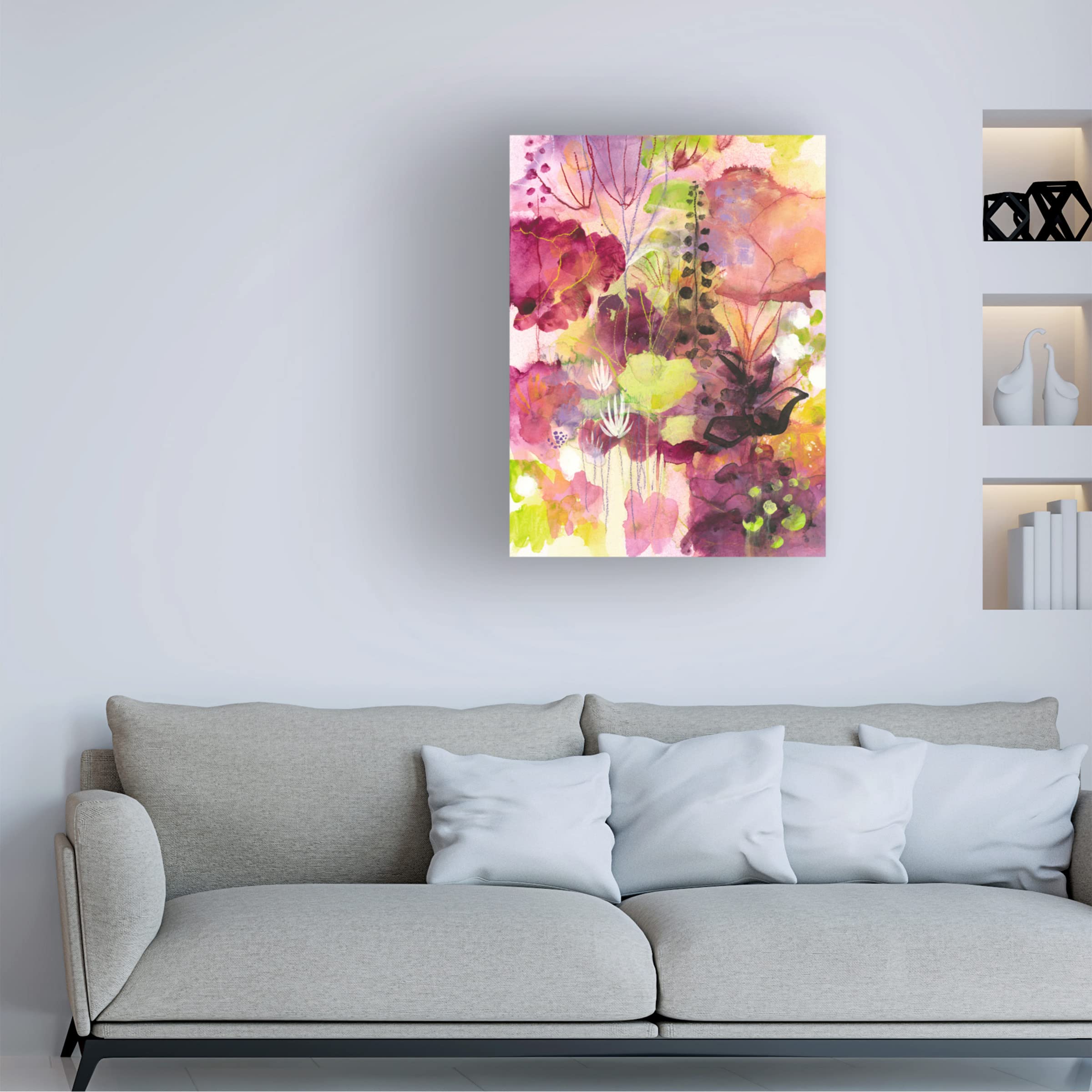 Trademark Fine Art 'In Between' Canvas Wall Art by Corina Capri - Modern Abstract Painting for Living Room, Bedroom & Office Decor