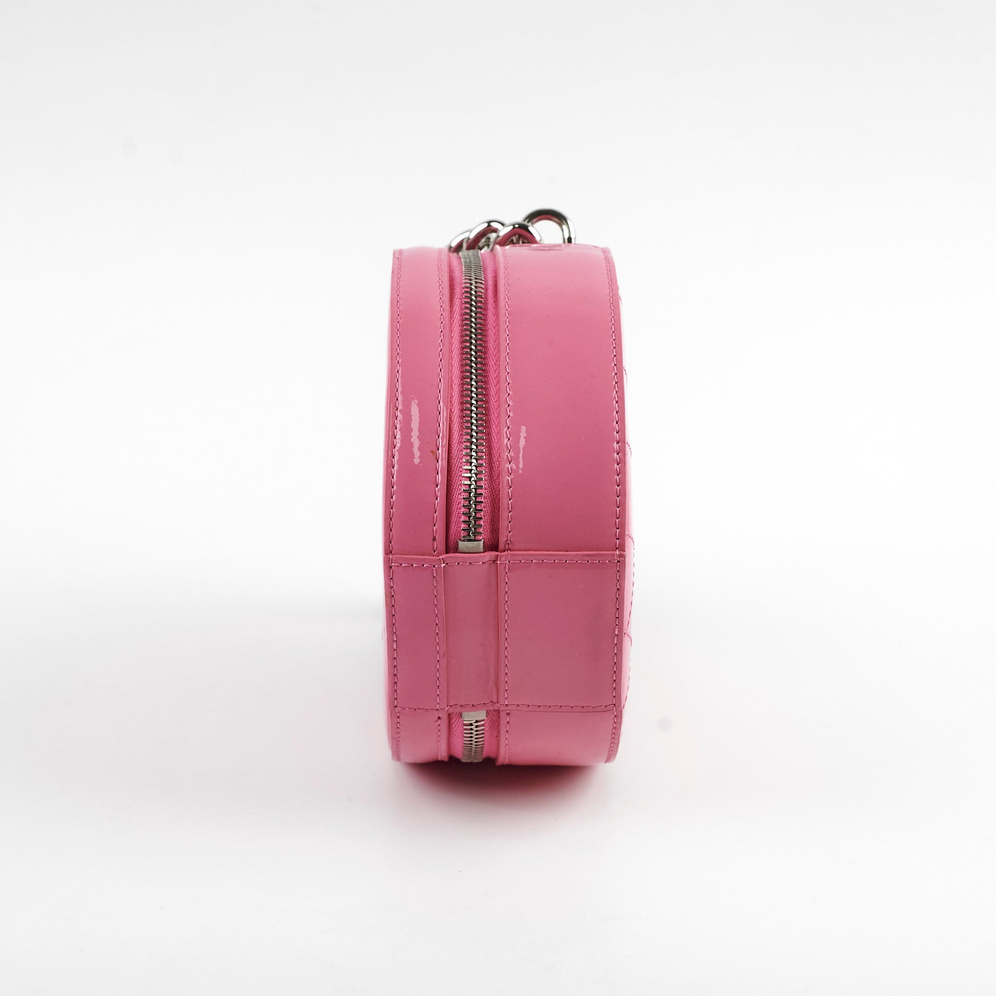 Chanel Patent Leather Round Earth Crossbody Bag in Pink - Elegant Shoulder Bag for Women, Perfect for Parties, Dates, and Everyday Use