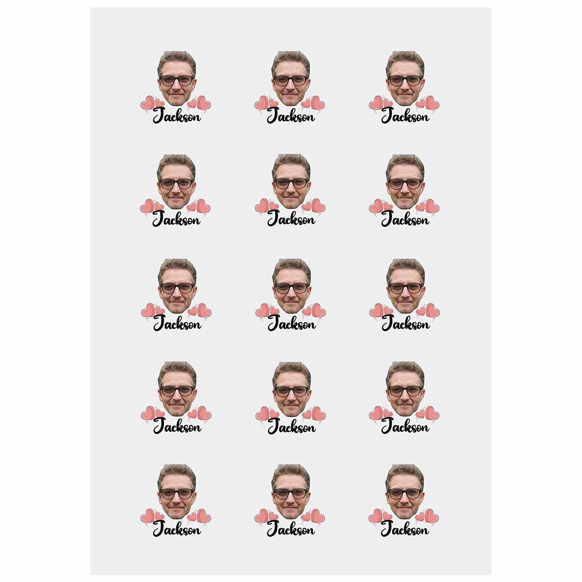 Custom Temporary Face Tattoos - 15 Unique Designs with Hashtags, Quotes & Personalized Names | Fun Fake Heart Tattoo Stickers for Parties, Festivals & Social Media