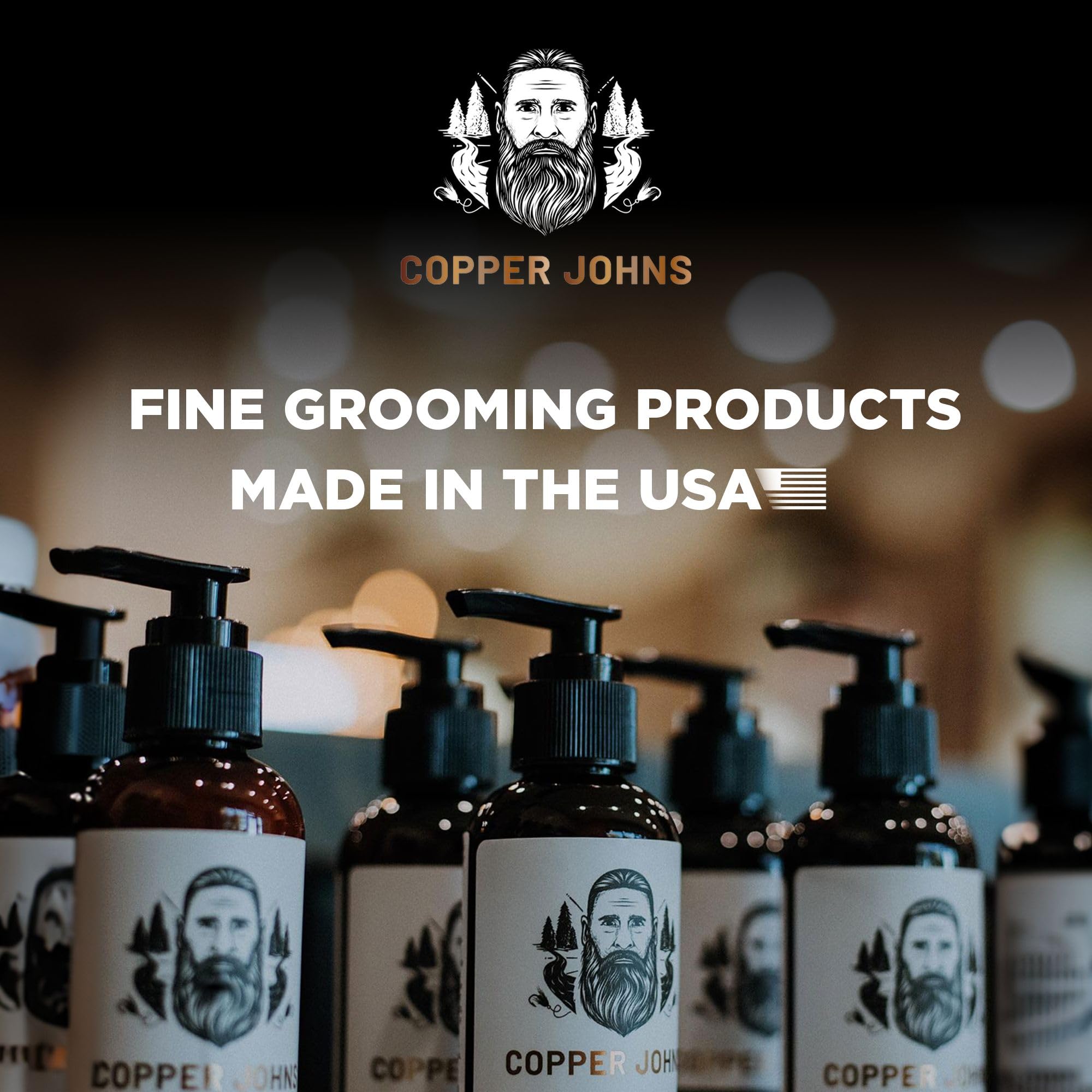 Copper Johns Bar Soap for Beard & Body Care - Natural Oils & Organic Shea Butter - Louisiana Mud Scent - 5 oz - Perfect for Men's Grooming & Skin Hydration
