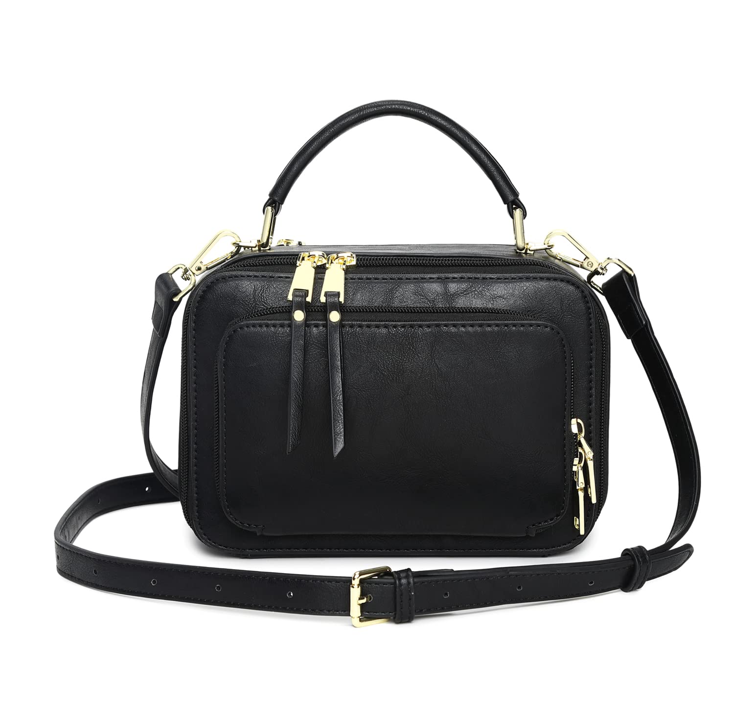 Stylish Women's Crossbody Bags with Double Zip - Fashion Shoulder Purse & Top Handle Satchel for Work, Travel & Daily Use