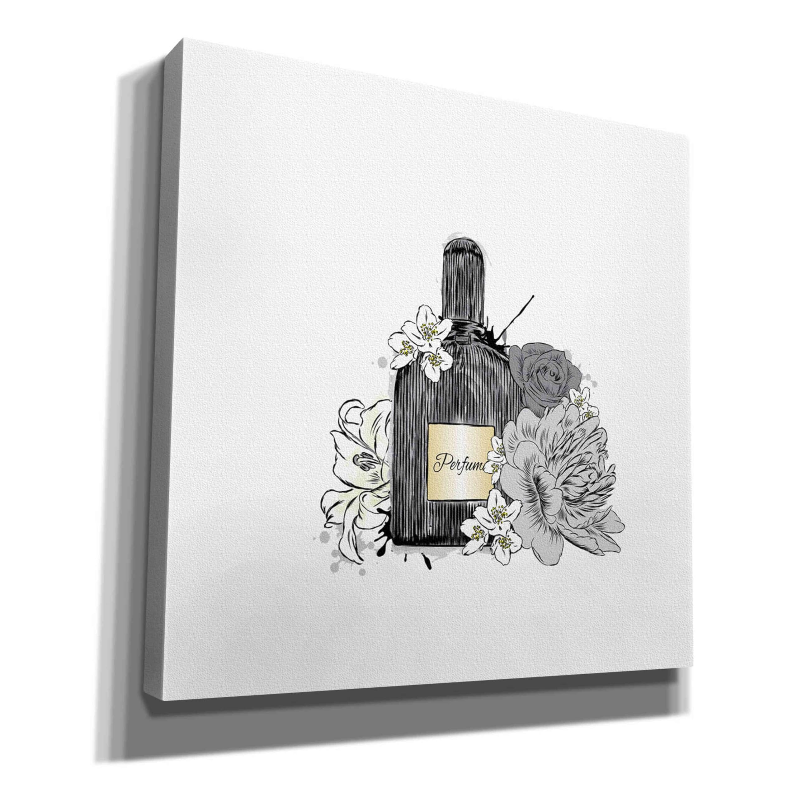 Incado 'Perfume IV' Graffiti Art Print - Premium Giclee Canvas Wall Decor 26x26 Inches - Modern Urban Home & Office Artwork for Living Room, Bedroom or Studio