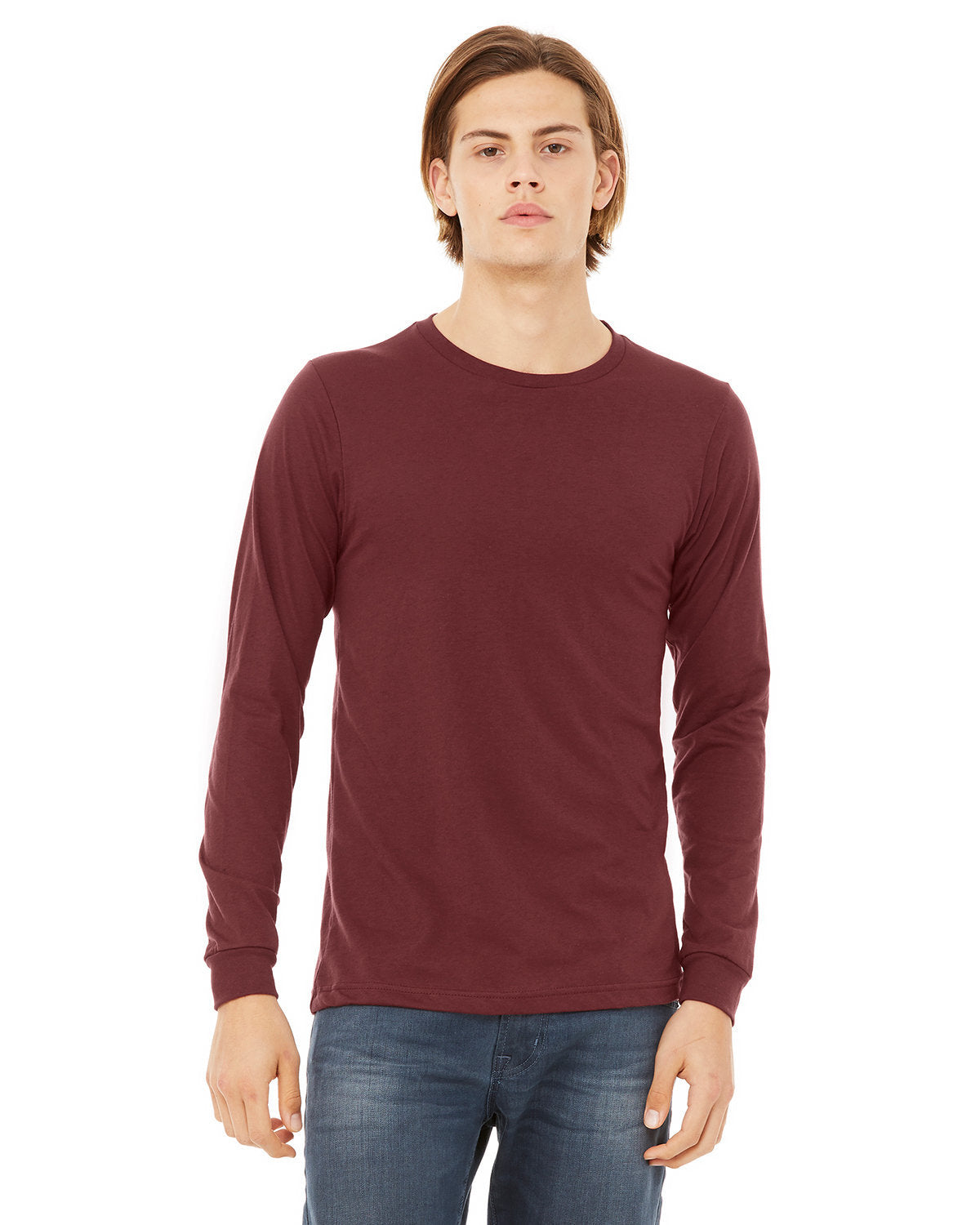 Bella + Canvas 3501CVC Unisex CVC Jersey Long Sleeve T-Shirt - Soft Cotton Blend Tee for Men & Women - Perfect for Casual Wear, Layering & Everyday Comfort