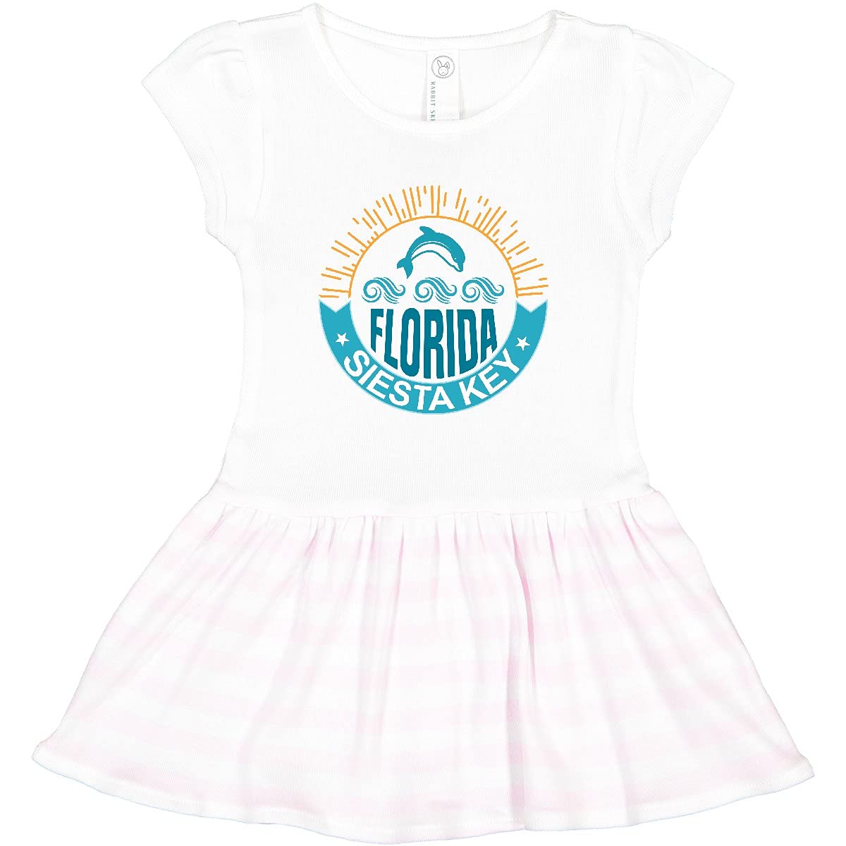 Inktastic Siesta Key Florida Beach Vacation Toddler Dress - Cute & Comfortable Summer Outfit for Girls, Perfect for Beach Trips, Family Vacations & Outdoor Play