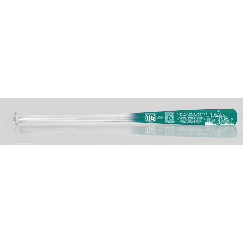 Ichiro Suzuki 2025 Cooperstown Hall of Fame Seattle Mariners Limited Edition Baseball Bat #D/500 - Perfect for Baseball Collectors, Fans & Display