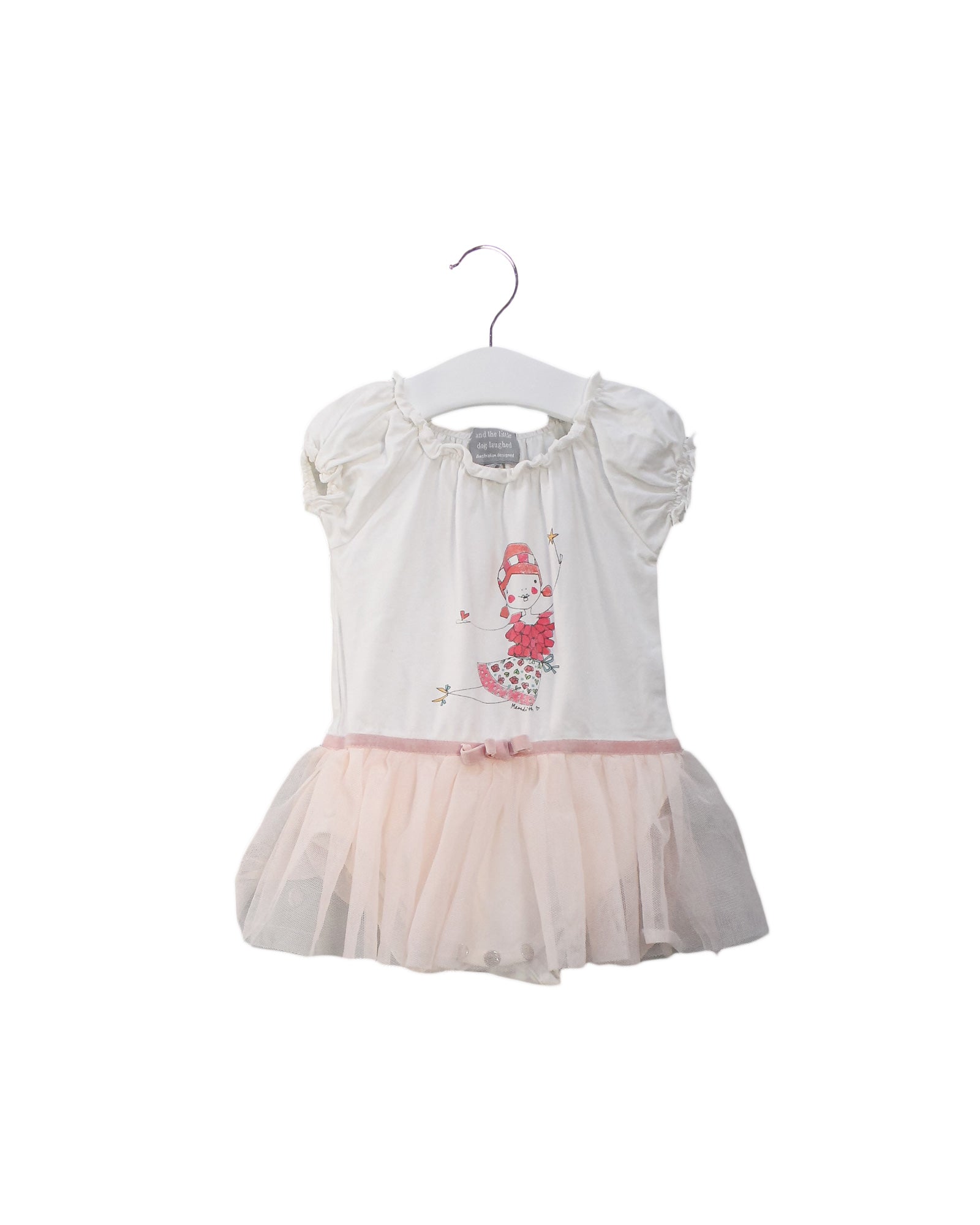 Adorable Little Dog Laughed Bodysuit Dress for Baby Girls 6-12 Months - Perfect for Playdates, Photo Shoots & Special Occasions