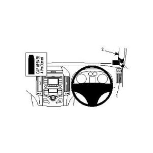 ClicOn No Holes Right Hand Dash Mount for Hyundai i30 (2008-2012) - Secure Phone Holder for Safe Driving & GPS Navigation
