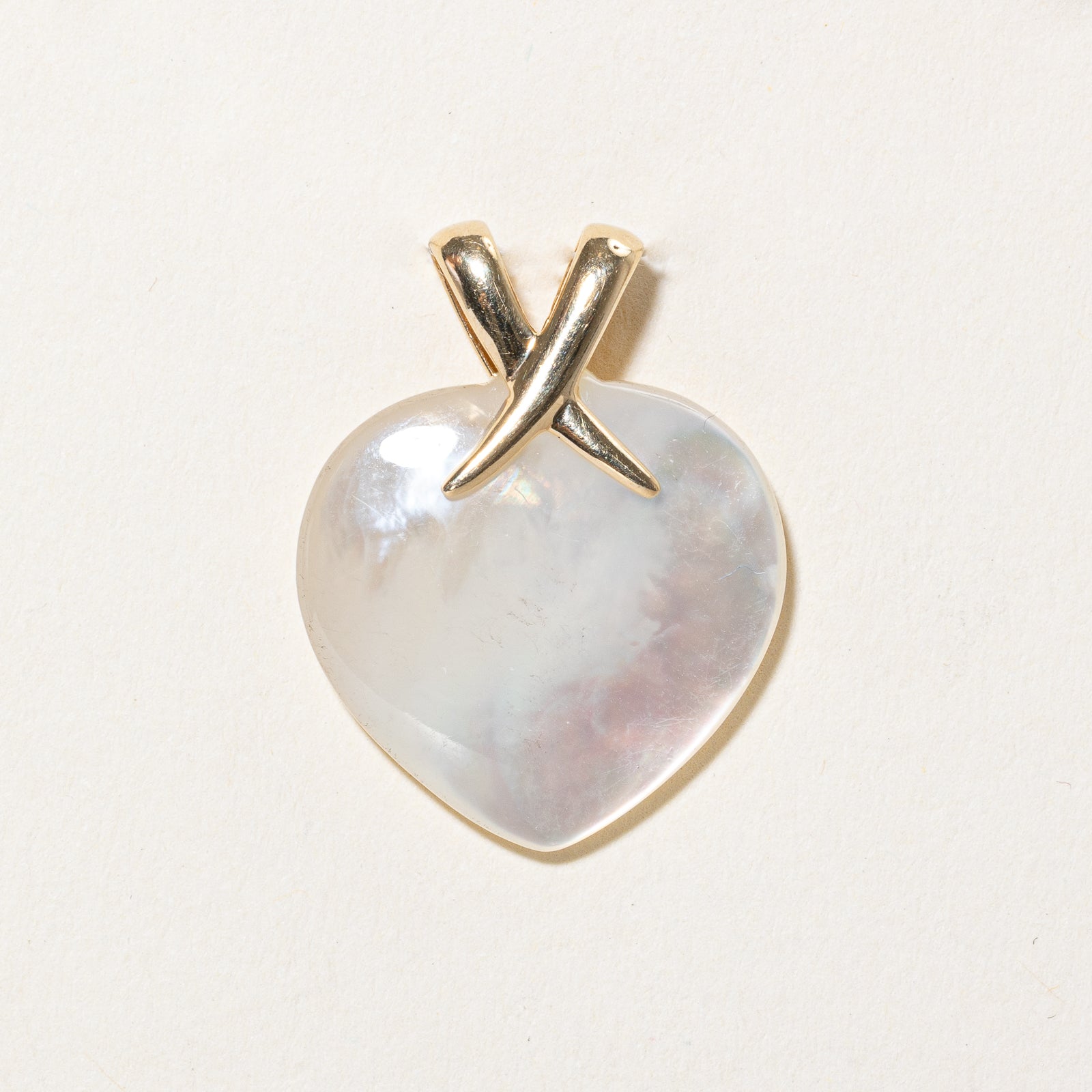 12.00ct Genuine Mother of Pearl Heart Pendant Necklace - Elegant Women's Jewelry Gift for Valentine's Day, Anniversary & Special Occasions