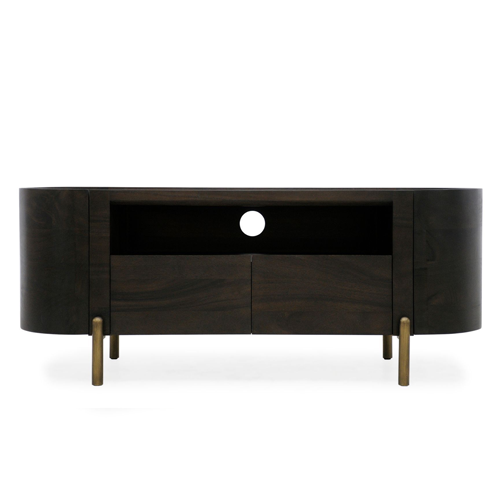 Marlo TV Stand with Storage - Modern Entertainment Center for Living Room, Bedroom & Home Theater - Solid Wood TV Console with Shelves & Cabinets for TVs up to 65