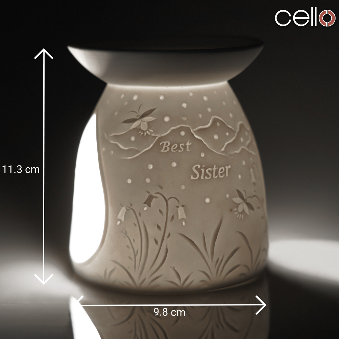 Premium Cello Porcelain Tealight Holder - Elegant Candle Burner for Home Decor, Wedding Centerpieces & Romantic Ambiance