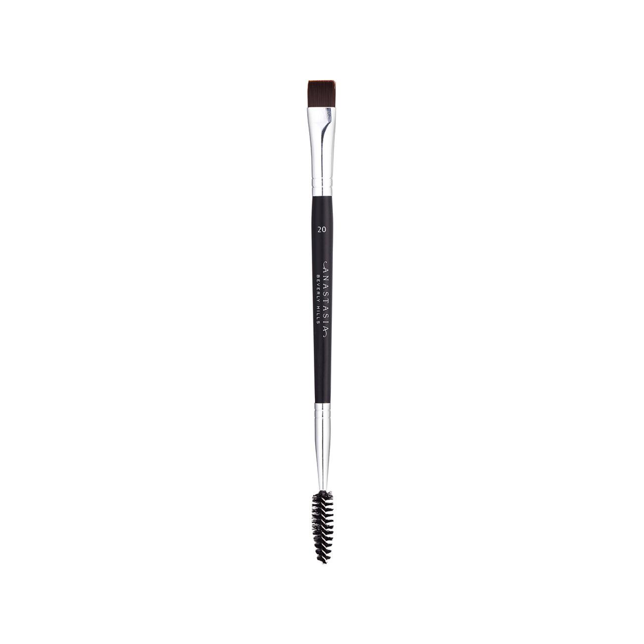Dual Ended Flat Detail Brush - 20 Pack for Professional Makeup Artists & DIY Beauty - Perfect for Eyeshadow, Eyeliner & Fine Detailing