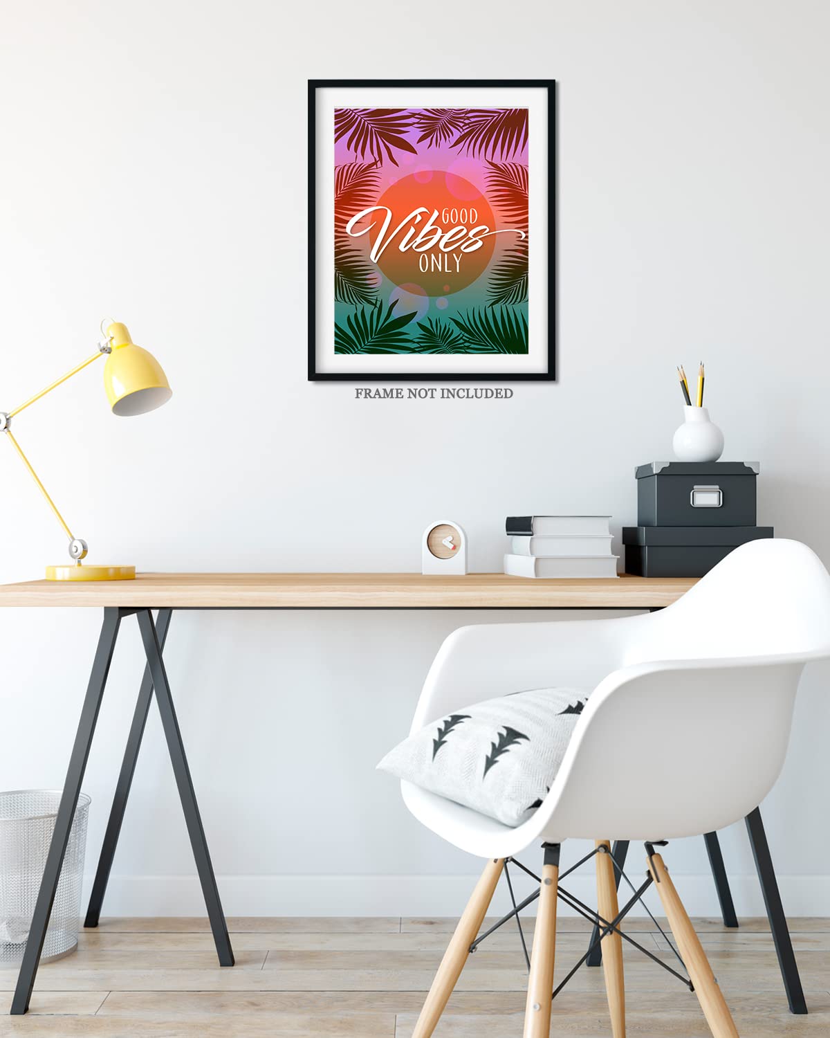 Inspirational Wall Art Prints - Positive Affirmations Decor for Bedroom, Teen Girls Room & Office Desk - 11x14 Unframed Beachy Wall Decor - Perfect for Home, Dorm & Workspace Motivation
