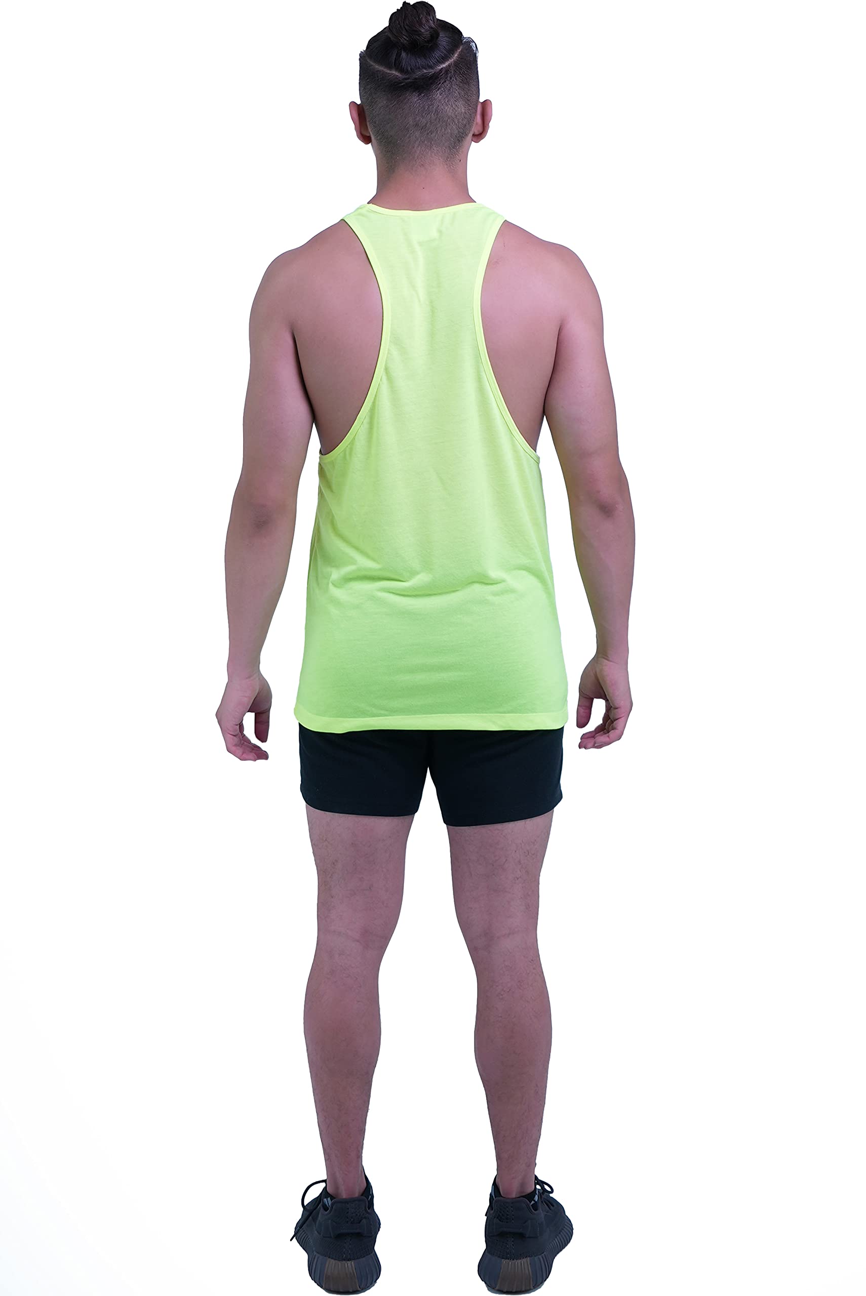 ShirtBANC Essentials Unisex Beach Cotton Racerback Tank Top - Soft Breathable Workout & Yoga Shirt for Men & Women - Perfect for Gym, Running, Summer Vacation and Casual Wear