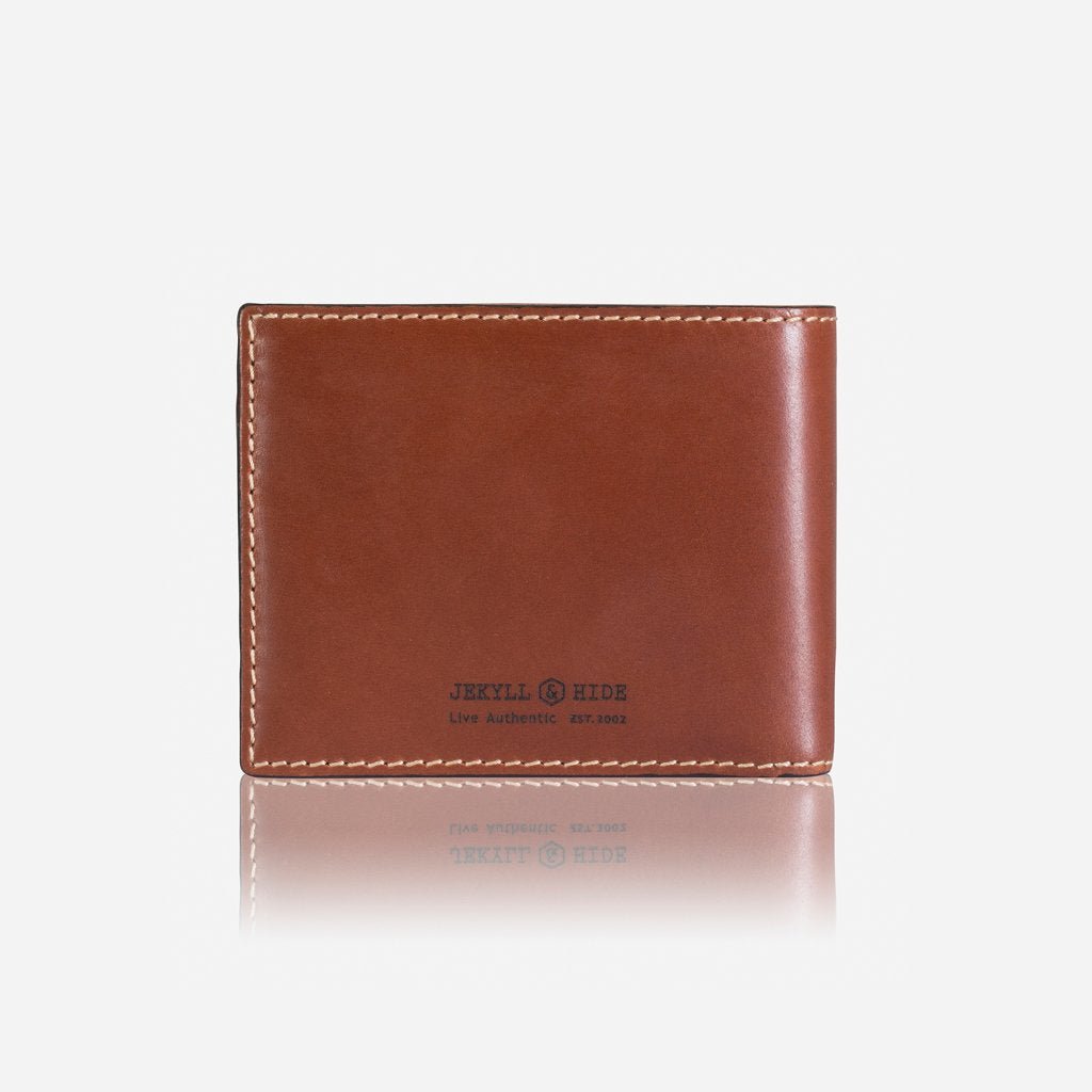 Premium Jekyll & Hide Texas Large Billfold Wallet with Coin Pocket - Genuine Leather RFID Blocking Bifold Wallet for Men - Perfect for Travel, Business & Everyday Carry