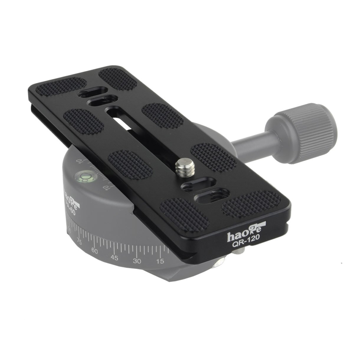 Haoge 120mm QR Quick Release Plate - Dual Dovetail & D-Ring Screw - Arca-Swiss Compatible for Tripod Ball Heads - Perfect for DSLR Cameras, Video Shooting & Outdoor Photography