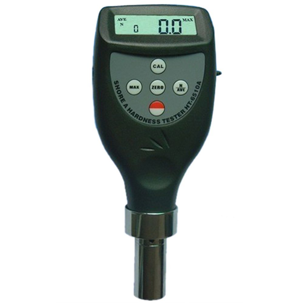 HT-6510A Digital Shore A Durometer Hardness Tester - Portable Rubber & Plastic Hardness Measurement Device for Industrial Quality Control & Material Testing