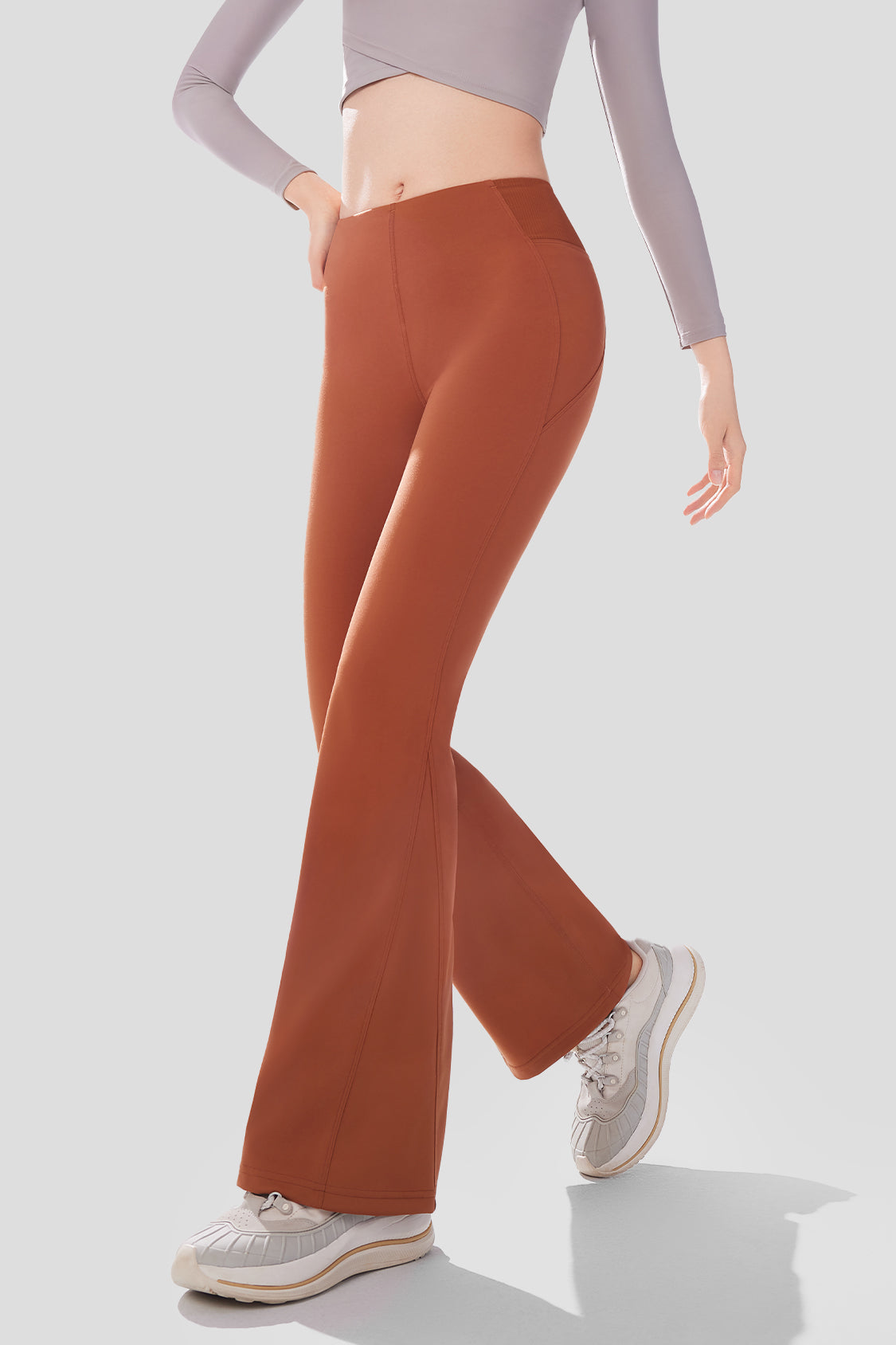 Sysee Women's UPF50+ Sun Protection Flare Pants - Lightweight Travel & Beach Yoga Pants for Summer Outdoor Activities