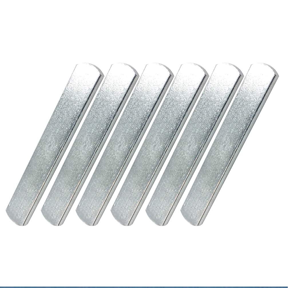 CLISPEED 6-Piece Stainless Steel Weight Plates for Weighted Vest Strength Training & Fitness Workouts (Silver) - Perfect for Home Gym, CrossFit, and Strength Conditioning