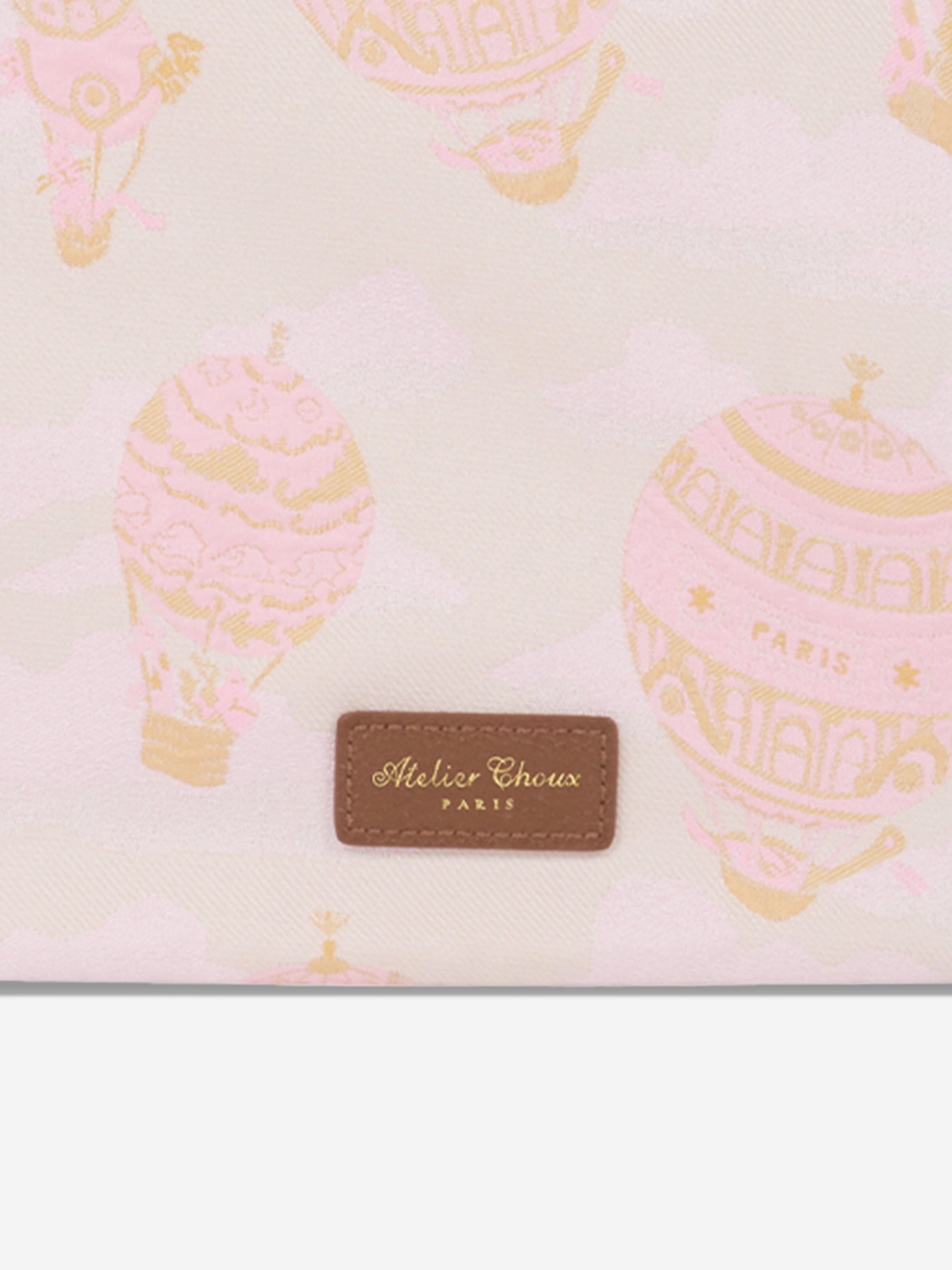 Atelier Choux Premium Pink Baby Hot Air Balloon Pouch - 31cm Diaper Bag for Newborns & Toddlers | Perfect for Travel, Daycare & On-the-Go Parents