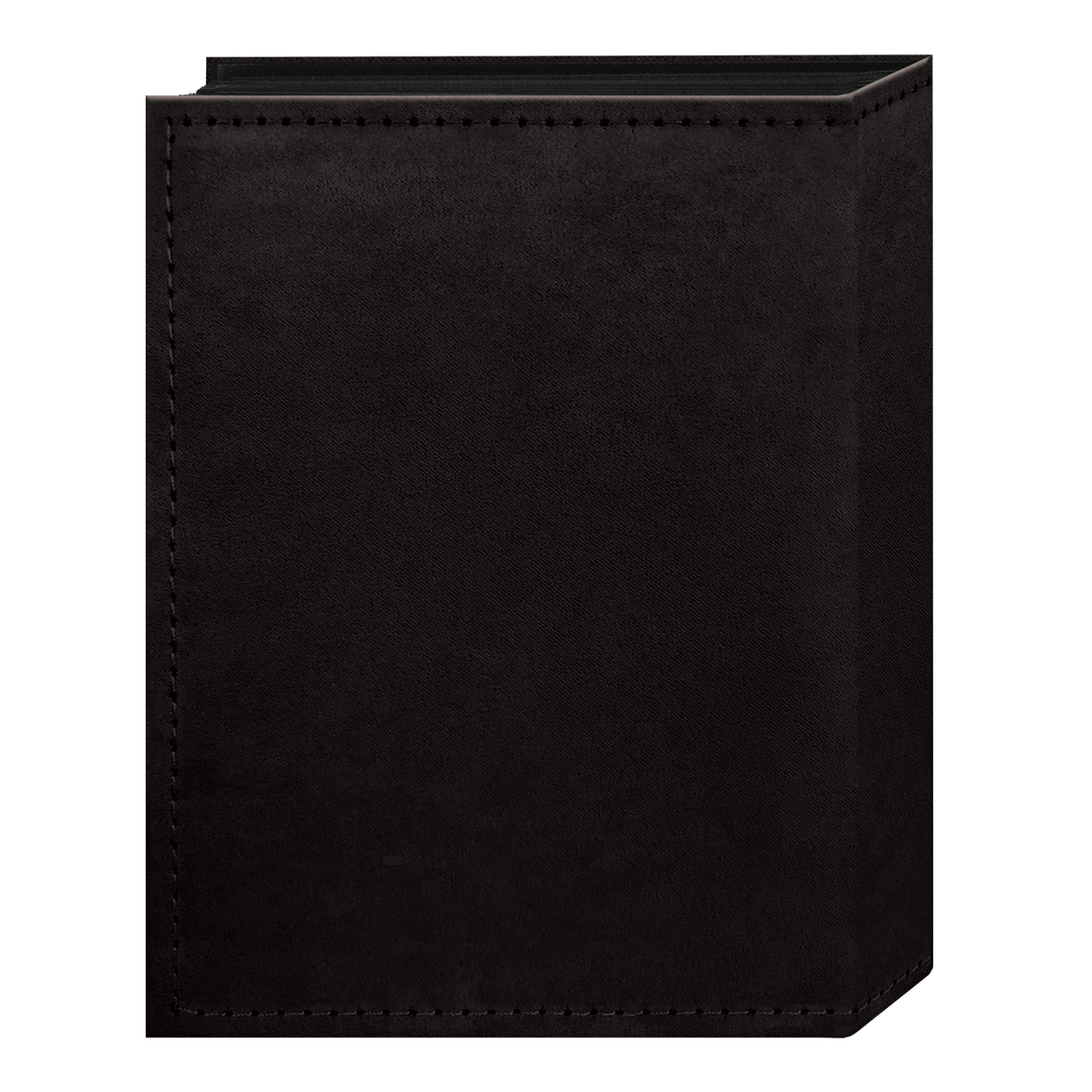 Pioneer Photo Album 208 Pockets for 4x6 Prints - Black Faux Suede Cover for Weddings & Travel