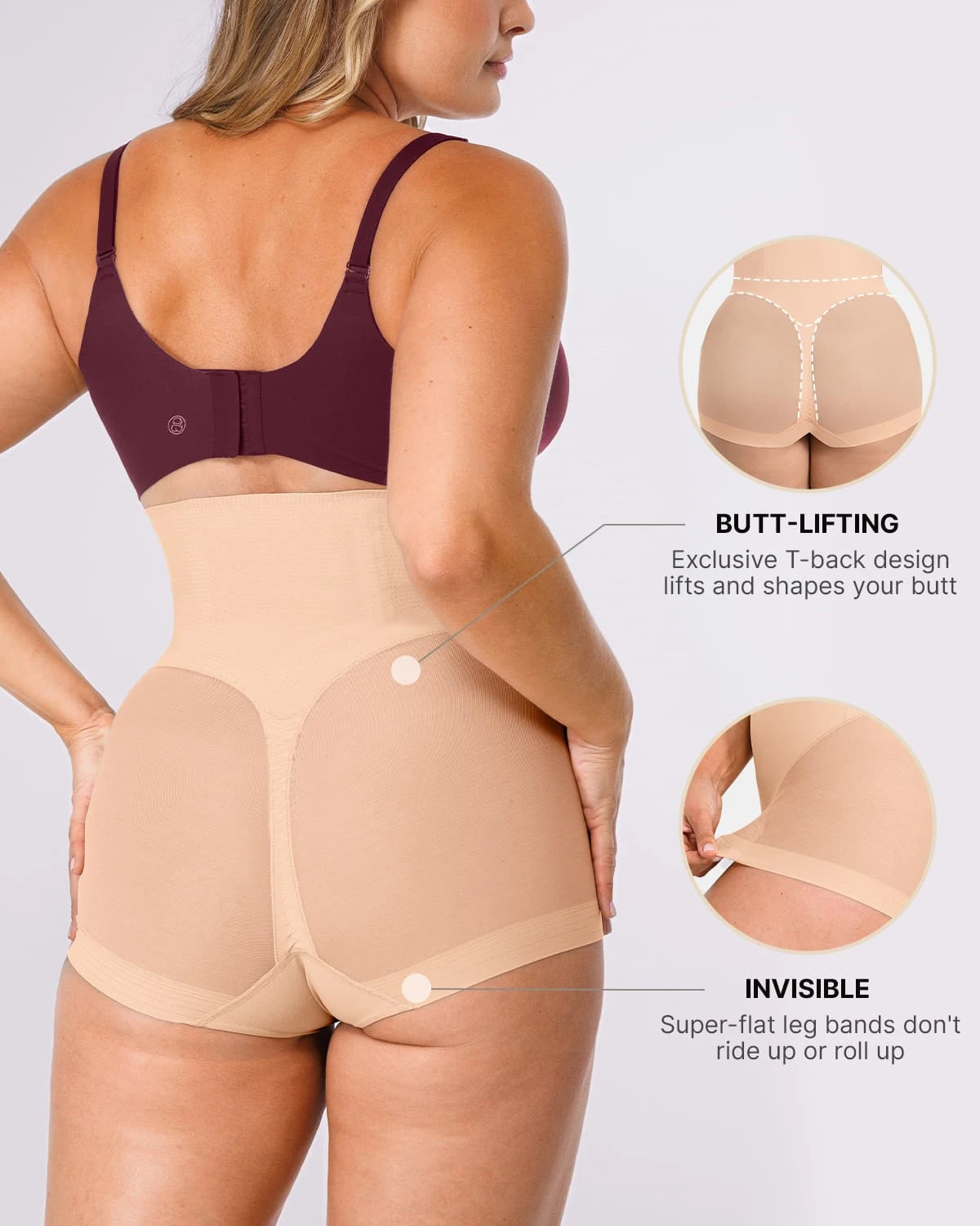 AirSlim® Mesh Smooth Butt Lifting Panty - Seamless Shapewear for Women | Perfect for Everyday Wear, Workout & Special Occasions