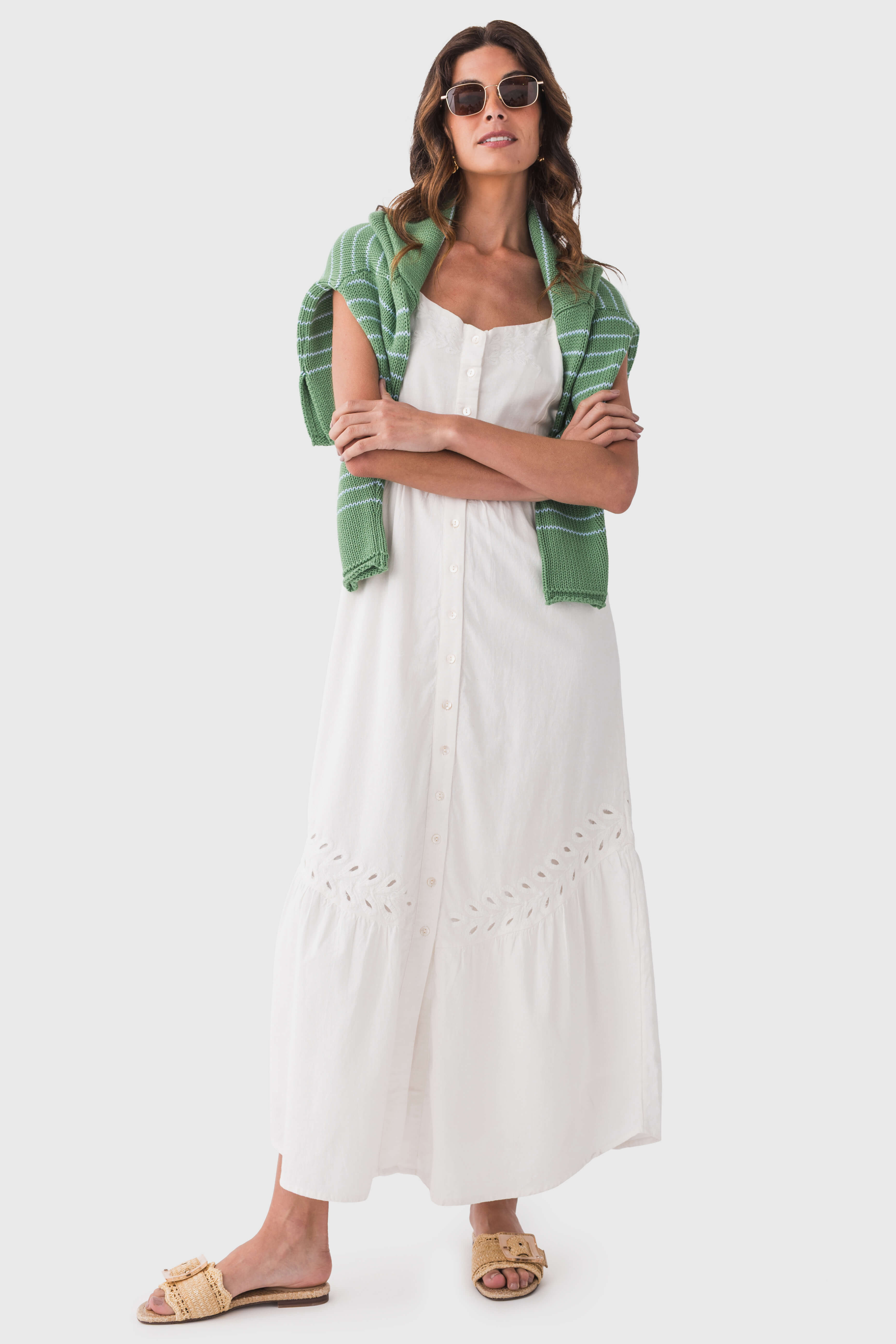 Z Supply Citadelle Maxi Dress - Women's Flowy Long Summer Dress with Pockets | Perfect for Beach Vacations, Date Nights & Boho Outfits