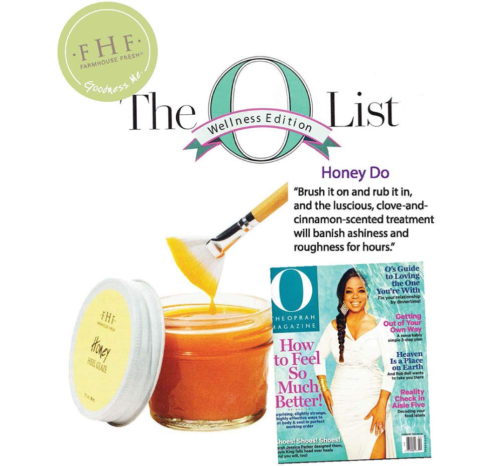 FarmHouse Fresh Honey Heel Glaze - 3 Fl Oz Moisturizing Foot Cream for Dry Cracked Heels | Deep Hydration & Healing | Perfect for Pedicures, At-Home Foot Care & Overnight Treatment