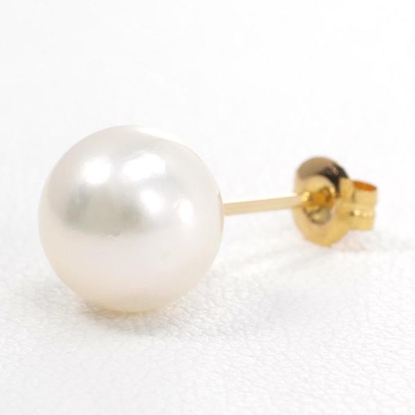 18K Yellow Gold Pearl Single Earring - Elegant & Timeless Jewelry for Women | Perfect for Weddings, Parties & Everyday Wear